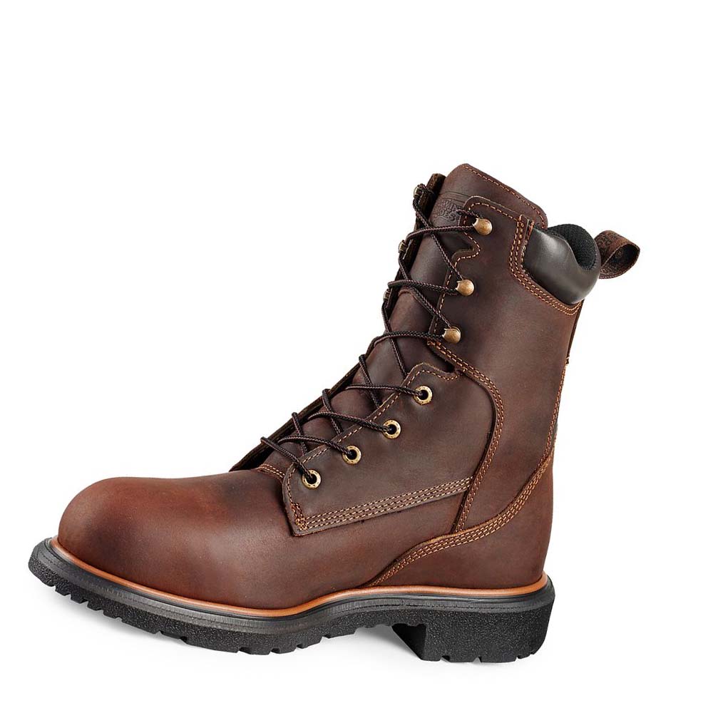 Red Wing DynaForce® 8-inch Safety Toe Men's Waterproof Boots Coffee | ZA 369ILH